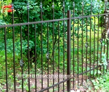 Забор сварной, с малыми элементами ковки (арт. ЗК01)